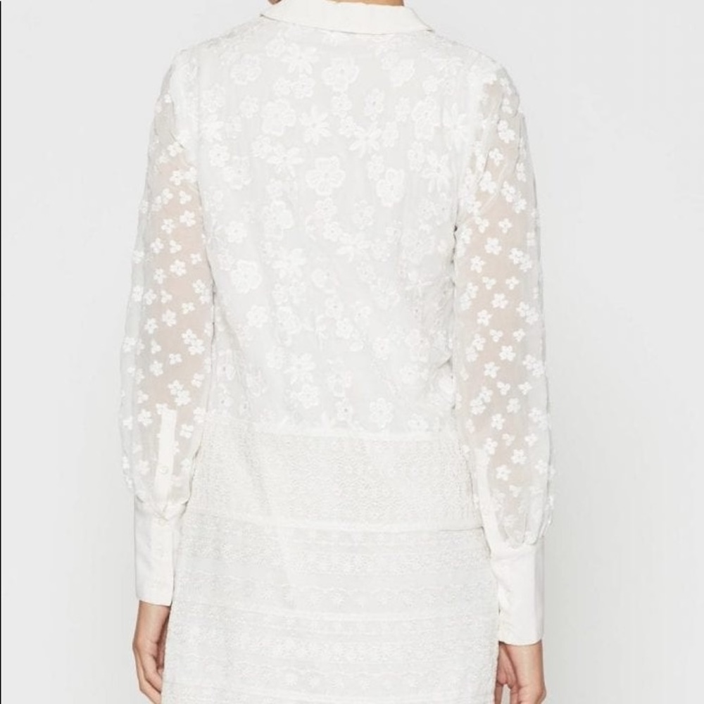 NWT JOIE Jamari Lace Porcelain Dress - Picture 5 of 5